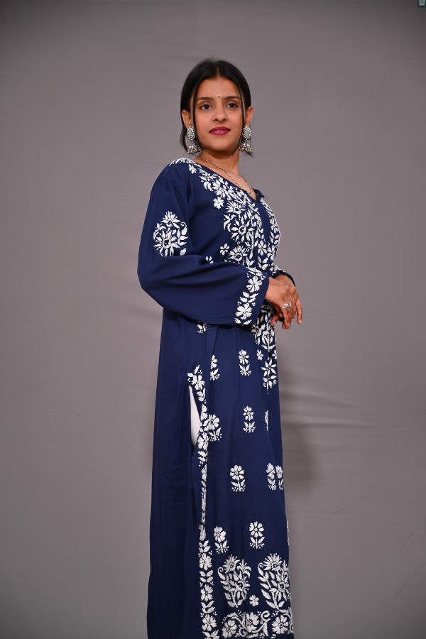 Kurti in blue | blue kurti online | online kurtis 