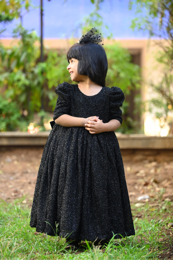 Black Shimmer Ball Gown