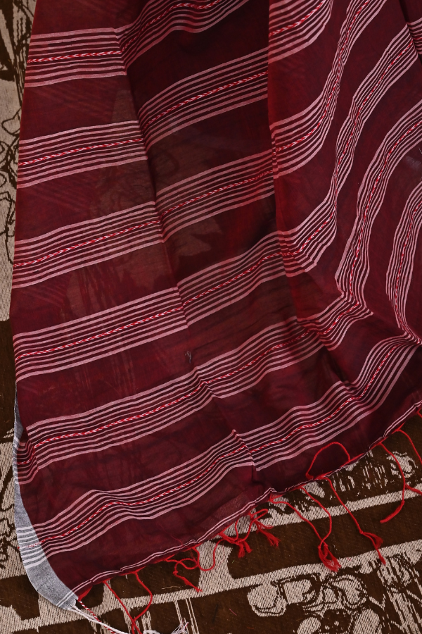 Lal ishq  Handwoven cotton jamdani saree