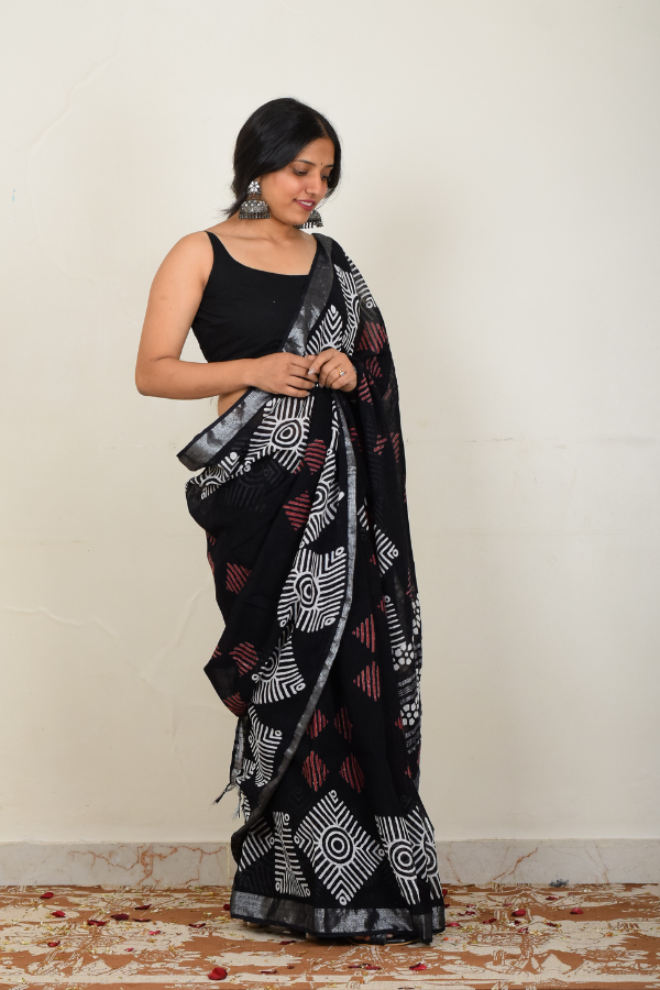 linen saree | linen saree online | linen handloom saree