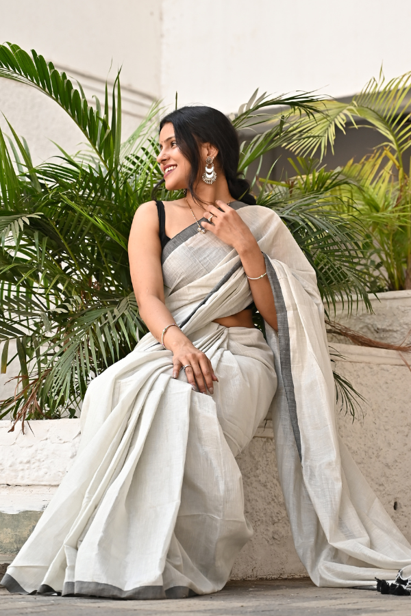 Kora Pure Handwoven Tissue Saree