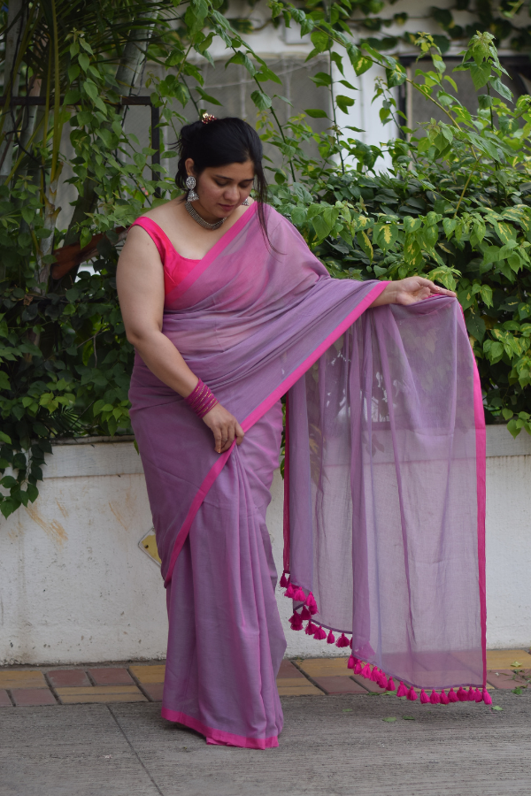 Handwoven cotton saree 