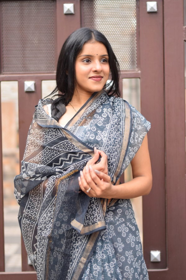  kota saree for women Online | hand block printed kota saree for women | printed kota saree for women 