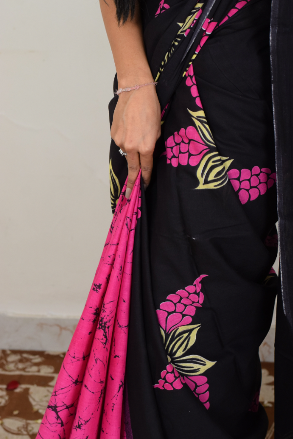 muluml cotton saree | cotton saree black 