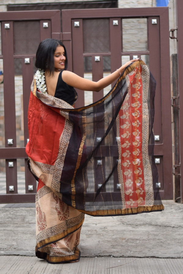 silk saree plain | printed silk saree | handblock printed silk saree