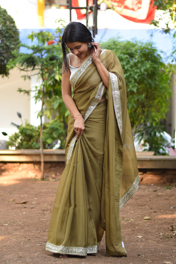 organza saree party wear | organza saree online 