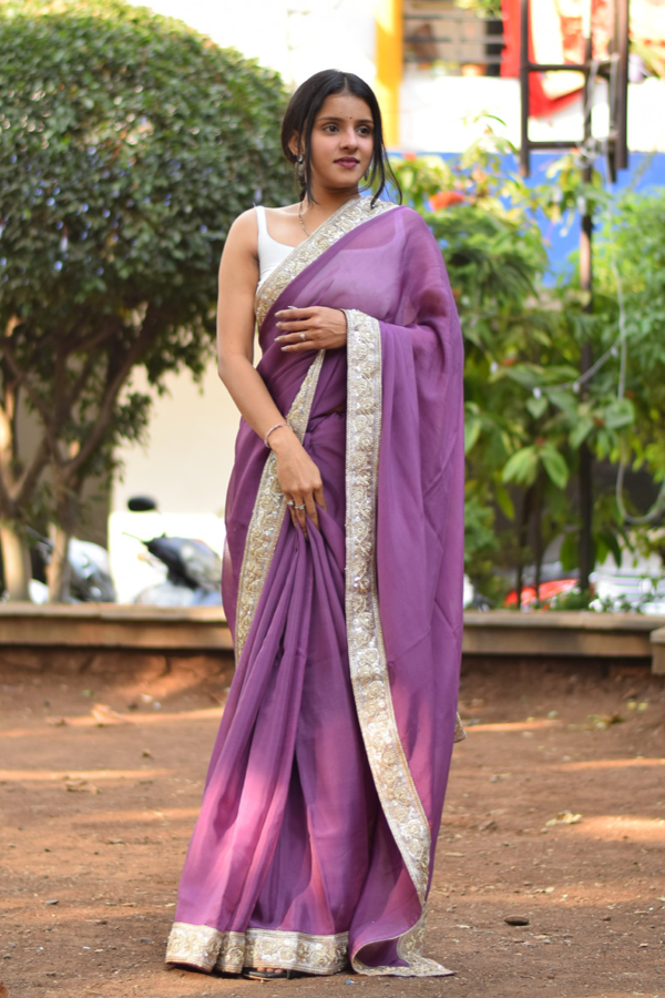 Organza saree online | pure organza saree online 