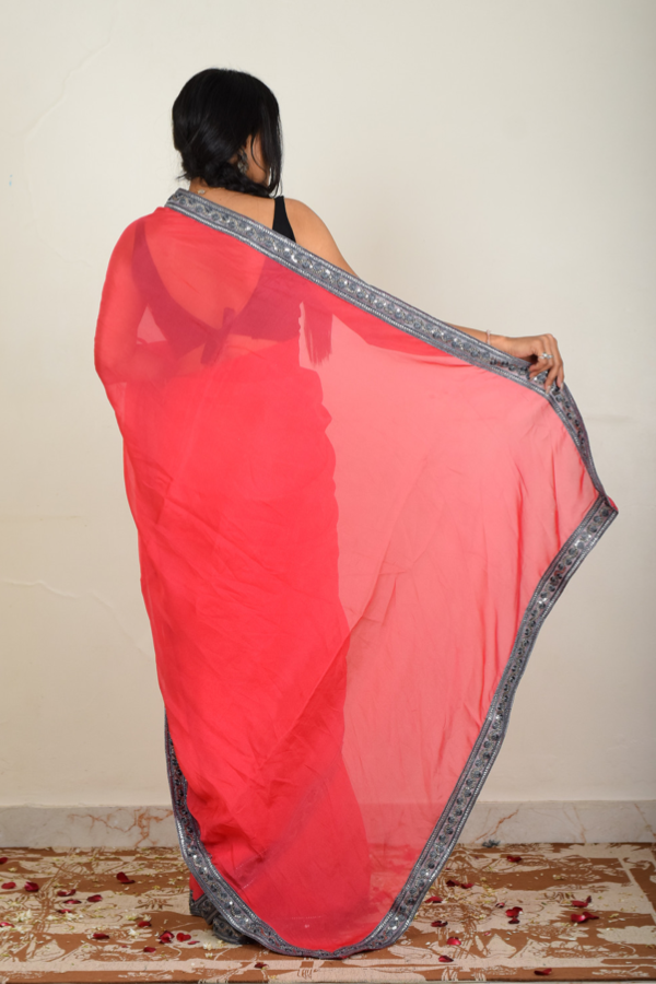 red organza saree online | organza saree  silk | organza saree party wear 