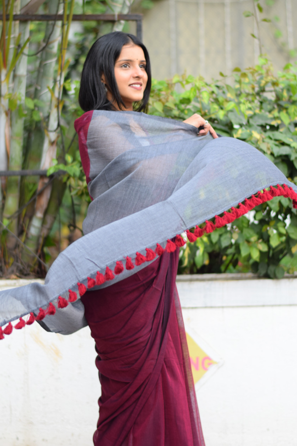 cotton saree handloom | cotton saree red 