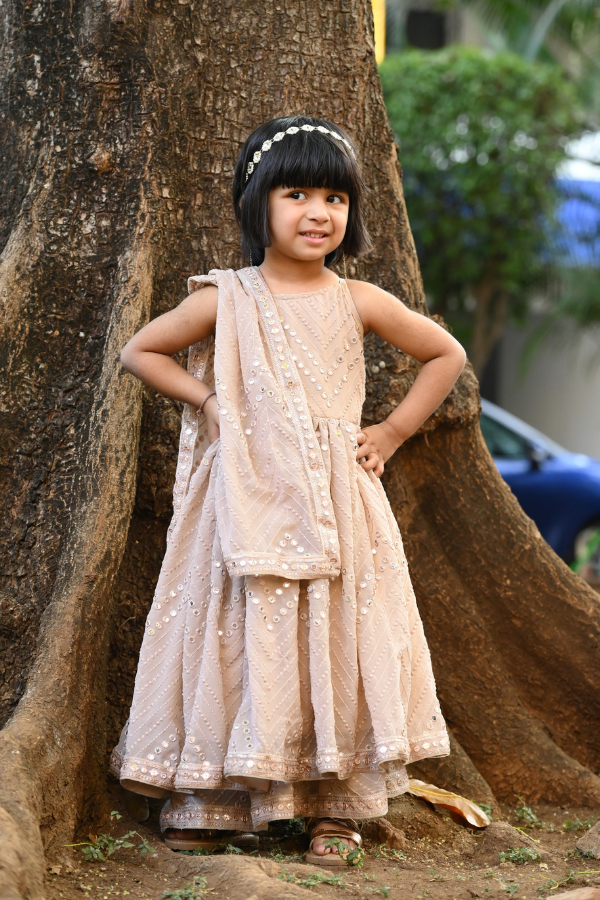 Kurti with sharara and dupatta | kurti set for girl | kids kurti set 